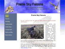 Tablet Screenshot of prairieskyfalcons.com